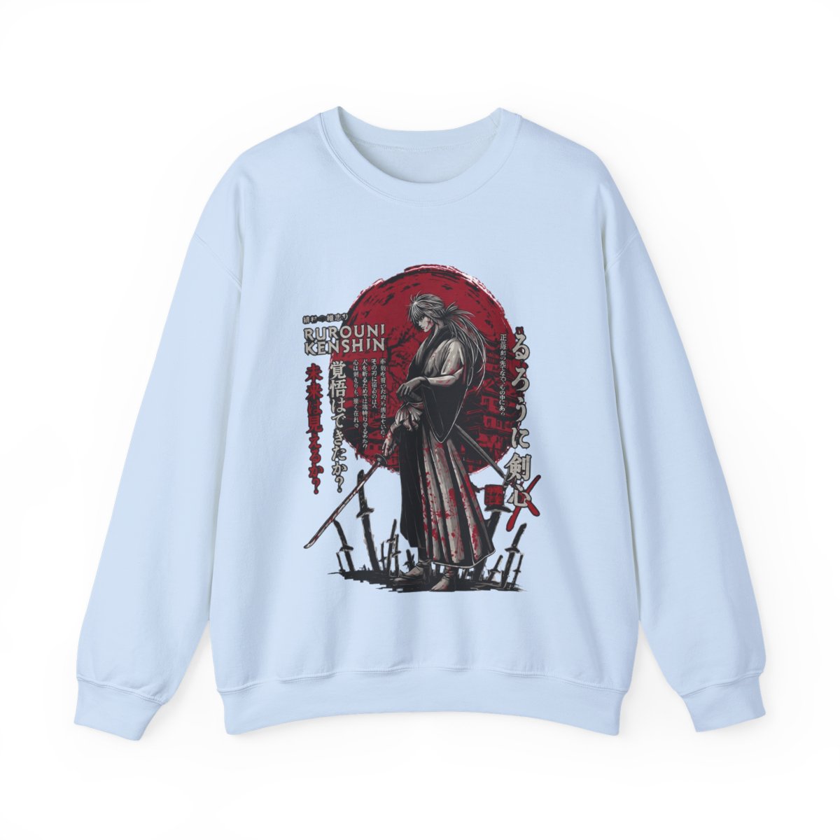 Kenshin Himura Hoodies, Rurouni Kenshin Hoodies, Anime Hoodies, Vintage Sweater - Artsholic - Fan Art Merch