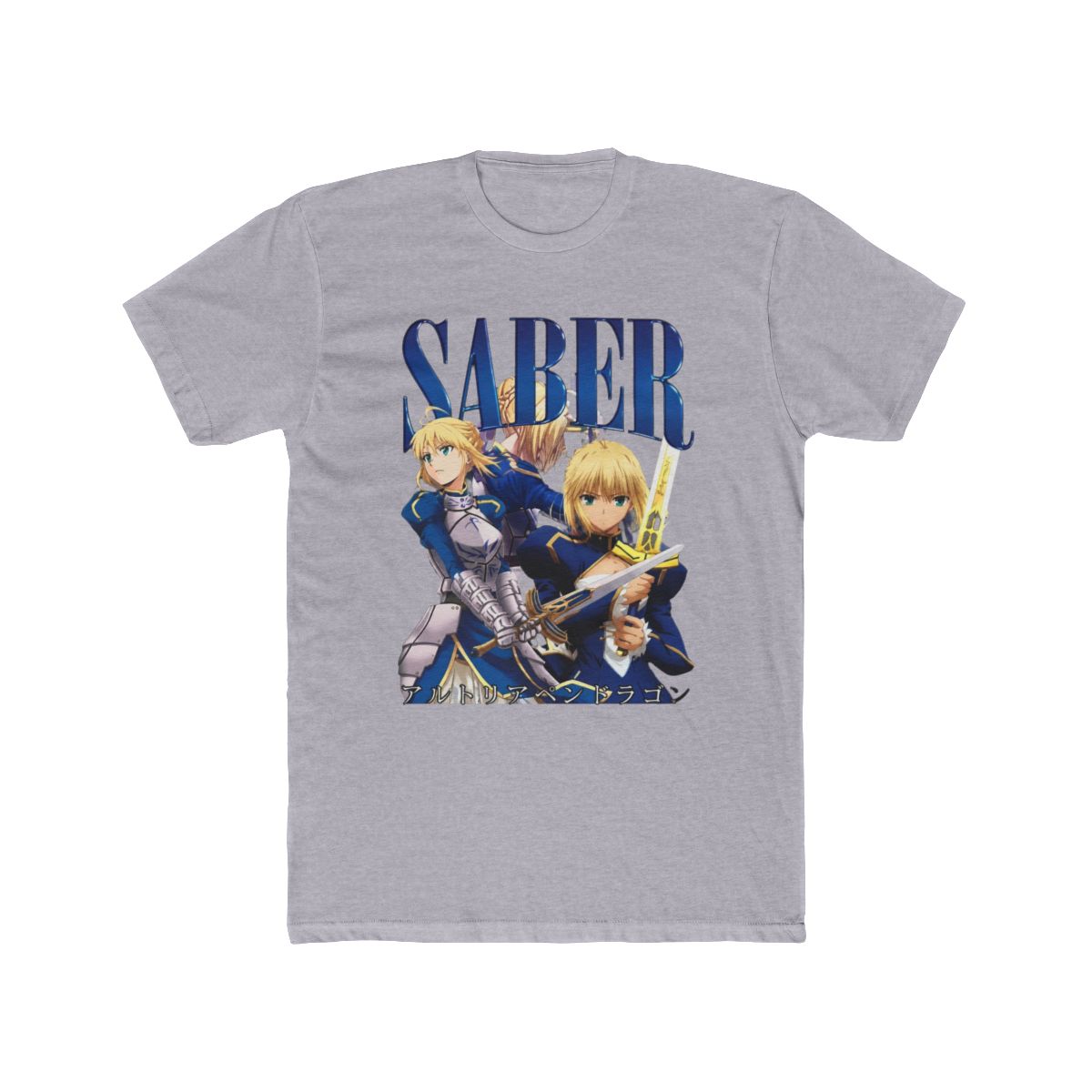 Fate/Stay Night Type-Moon Saber Artoria Pendragon Graphic T Shirt | Rurouni Kenshin - alternate angle 4, merchandise