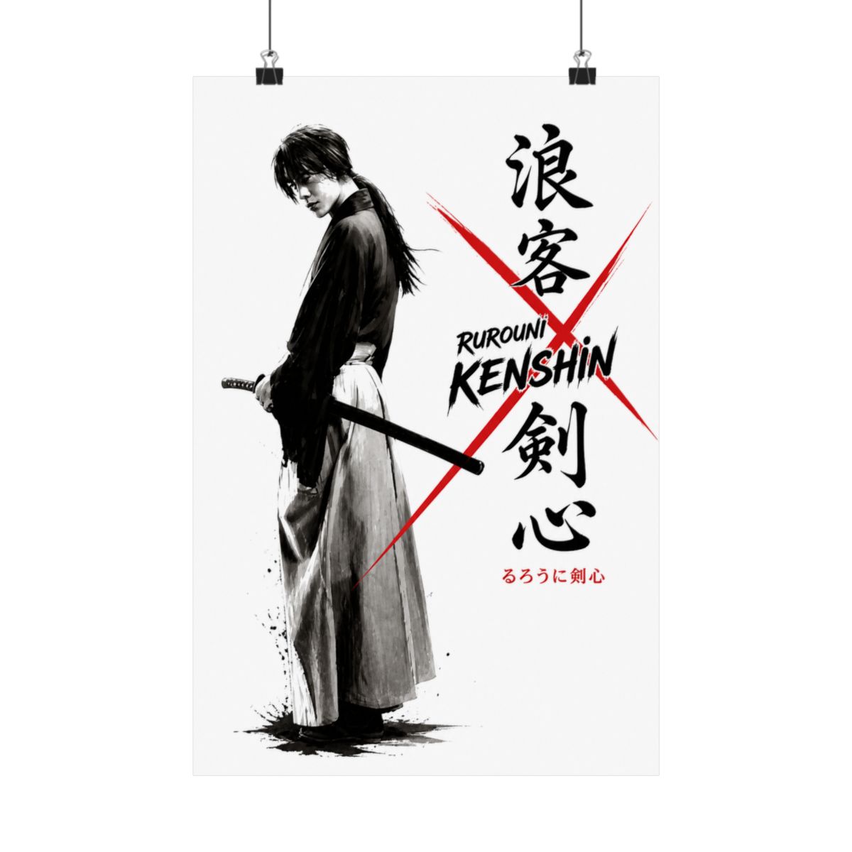 Himura Kenshin Samurai X T-Shirts | Rurouni Kenshin - alternate angle 3, merchandise