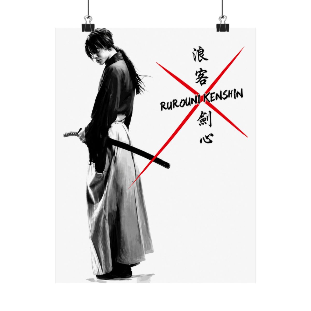 Women Who Love Kenshin Samurai X T-Shirts Vintage Style | Rurouni Kenshin - alternate angle 4, merchandise