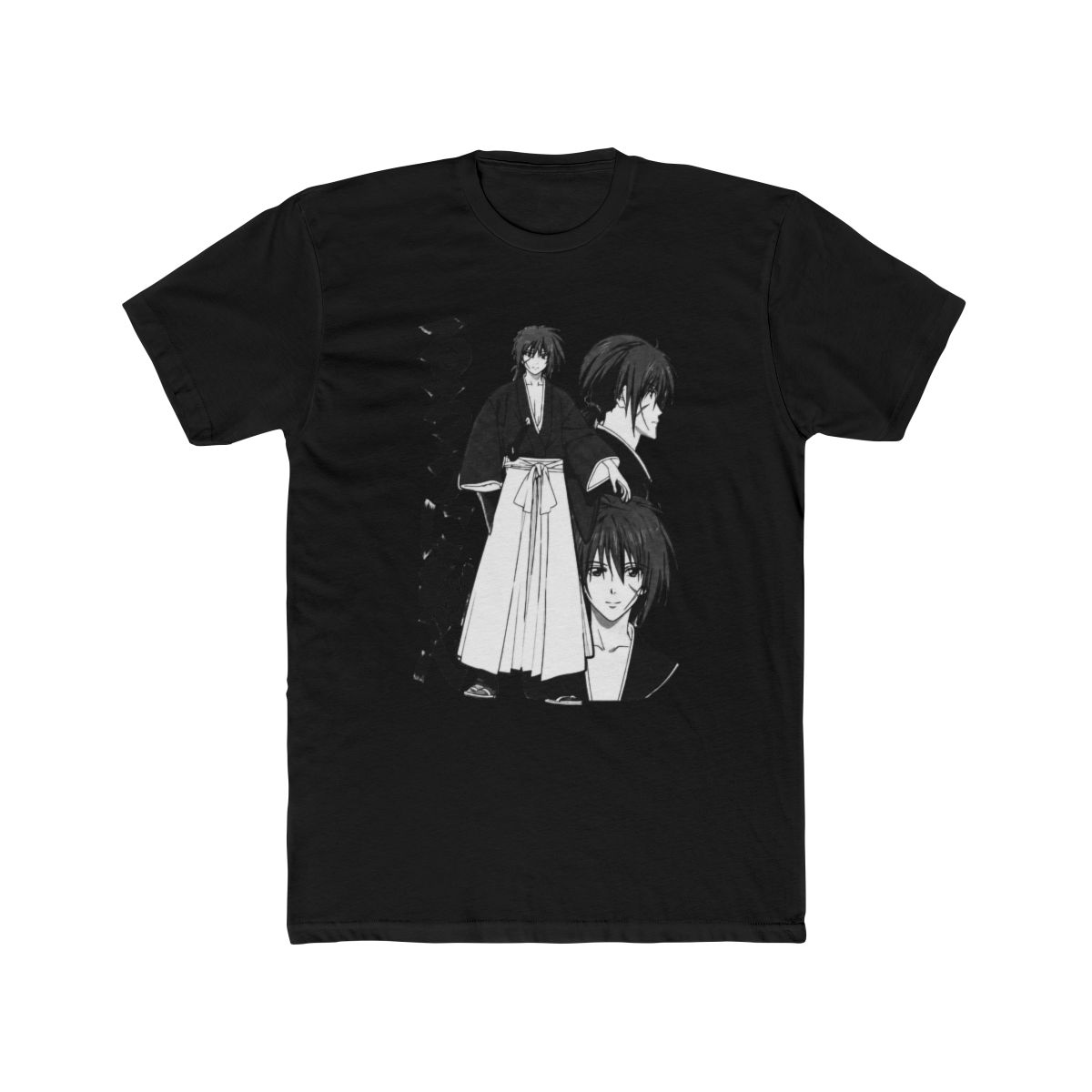 Oro Gold Minimalist T Shirt | Modern Everyday Tee | Rurouni Kenshin - alternate angle 3, merchandise